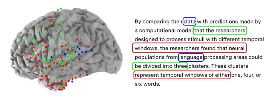 Neurons Process Words on Different Timescales